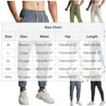 thumbnail image 3 of Hxshgdsn Men's Pants Men Solid-Color Sports Casual Breathable Running Drawstring Zipper Pocket Pants Elasticity Ankle Pants Green M, 3 of 8