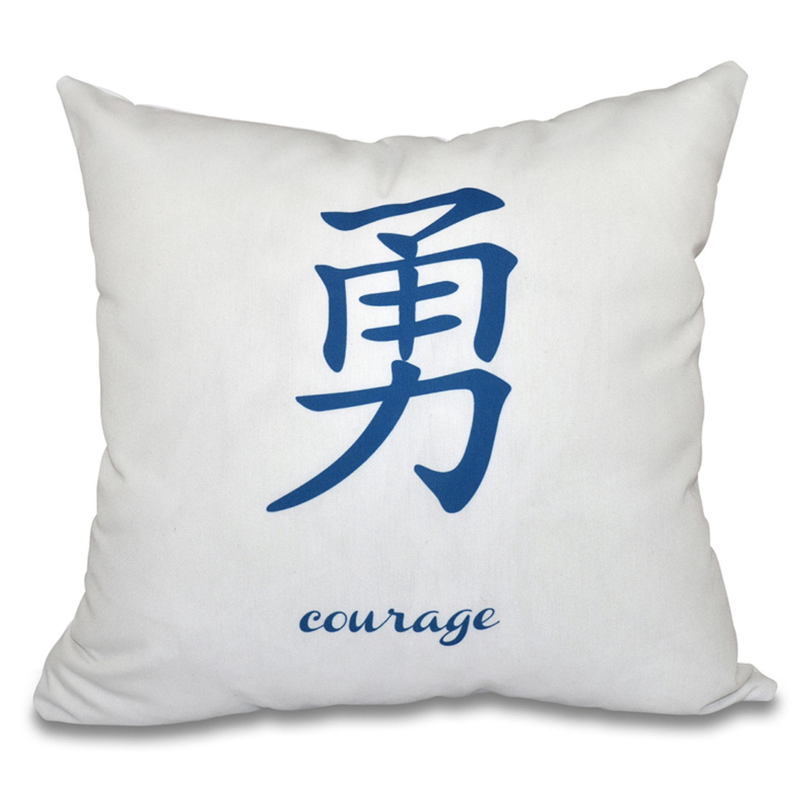 Simply Daisy 16" x 16" Courage Word Print Pillow