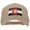 Khaki, variant on Colorado State Flag Heat Transfer 5 Panel Pro Style Twill Brushed Cap - Black OSFM
