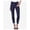 Navy, variant on NYDJ Womens Navy Pocketed Skinny Jeans Petites Size: 00P