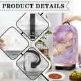 thumbnail image 5 of FKELYI Blender Dust Cover Kitchen Appliance Covers Marble Purple Gold Print Water Resistant Mixer Protective Cover with Top Handle for Coffee Maker Stand Mixer, 5 of 6