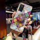 thumbnail image 2 of KAIYANG Funda híbrida para teléfono con impresión colorida de vidrio + PC + carcasa de TPU con KickStrap para vivo V21 5G Style A vivo V21 5G Multicolor, 2 of 5