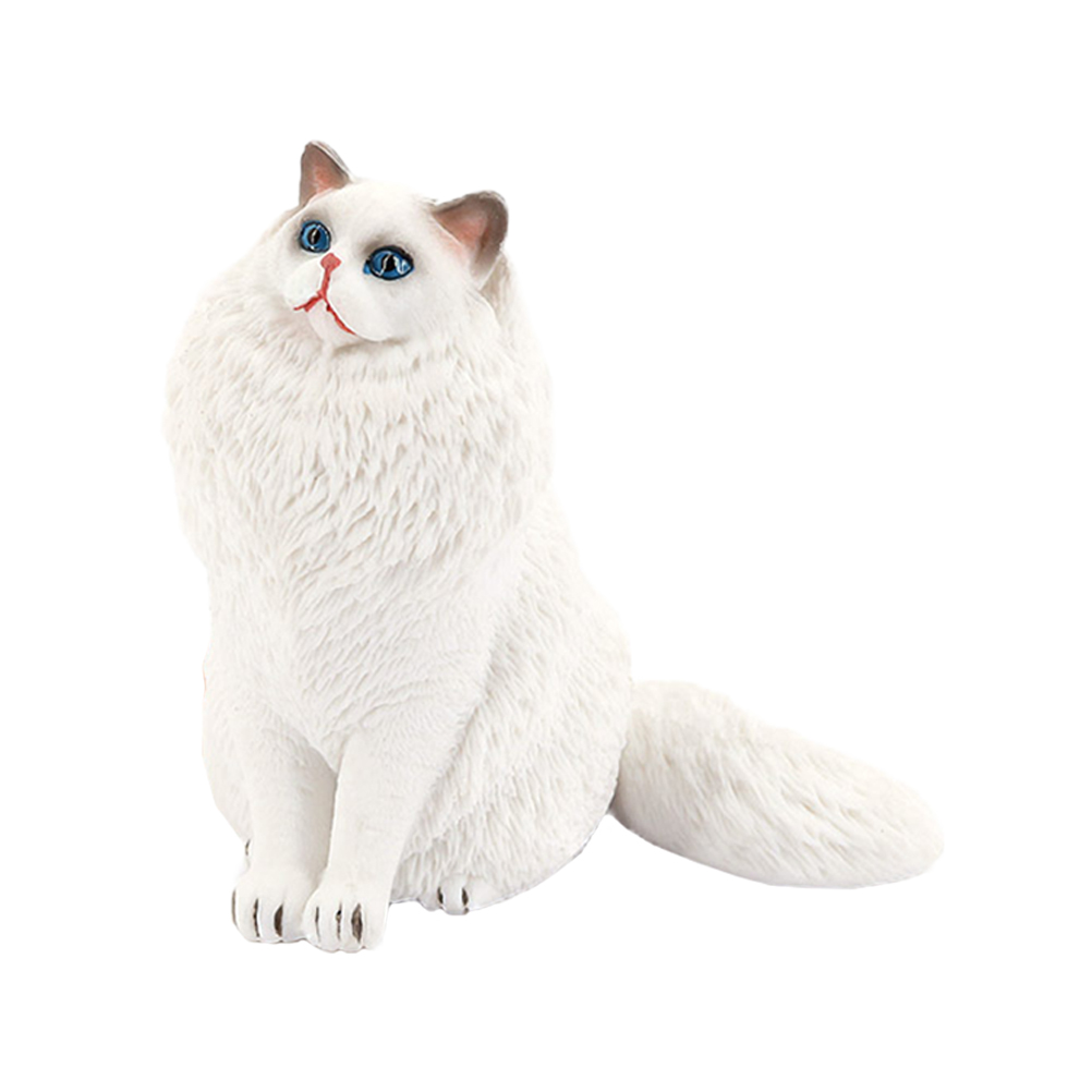 NICEXMAS Plastic Cat Figurine Plastic Cat Model Adornment Realistic