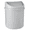 Gray, variant on Modern Desktop Plastic Mini Trash Can with Swing Lid, Tiny Wastebasket for Bathroom Vanity, Tabletop or Coffee Table - Dispose of Cotton Rounds, Makeup Sponges, Tissues