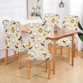 thumbnail image 2 of Yayeee 4 Pack Dining Chair Covers Stretch Parson Chairs Slipcovers Seat Protector, Halloween Cute Ghosts, 2 of 6