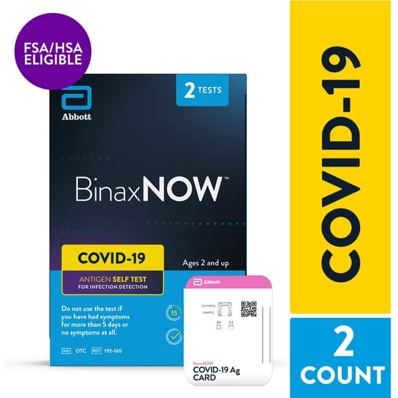 BinaxNOW COVID?19 Antigen Self Test (2 Count) 120 Pack