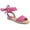 Hot Pink, variant on Womens Emelie Espadrille Flat Sandals, Widths Available