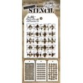 thumbnail image 4 of Tim Holtz - Nueve mini plantillas de capas - Anillos numéricos de pata de gallo Honeycomb Schoolhouse Dot Fade Tiles Harlequin and Splotches - también conocidos como conjuntos 7 8 y 9, 4 of 4