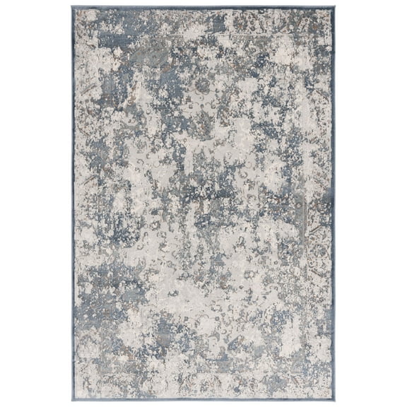 SAFAVIEH Noble Devan Abstract Area Rug, Light Blue/Beige, 8' x 10'