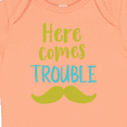 thumbnail image 4 of Inktastic Here Comes Trouble, Mustache, Moustache Boys or Girls Baby Bodysuit, 4 of 5