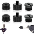 thumbnail image 1 of 6pcs Mikrofon Gewinde Adapter schwarz, 1 of 7