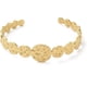thumbnail image 1 of 1 Brazalete de acero inoxidable 304 dorado para mujer, moderno, elegante, ideal para cumpleaños, festivales y como regalo personalizado., 1 of 3