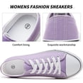 thumbnail image 4 of Zapatillas de lona FRACORA blancas para mujer y hombre moradas US9.5, 4 of 6