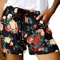 thumbnail image 2 of Birdeem Womens Fashion Printing Plus Size Rope Tie Shorts Yoga Sport Shorts, 2 of 6