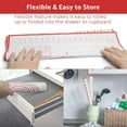 thumbnail image 5 of RUseeN Silicone Baking Mat Non Slip Pastry Mat with Measurement Non Stick BPA Free Baking Mat Sheet for Rolling Dough Counter Cookies Pie, 24 x 16 Inches Red, 5 of 7