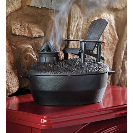 Cast Iron Adirondack Chair Fire Pit Wood Stove Steamer