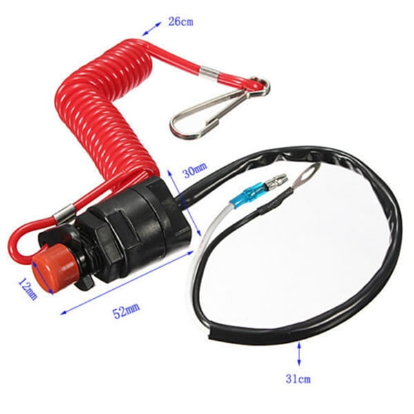 Boat Motor Emergency Kill Stop Switch for /Tohatsu Outboard Stop Kill Switch Cut Off Switches