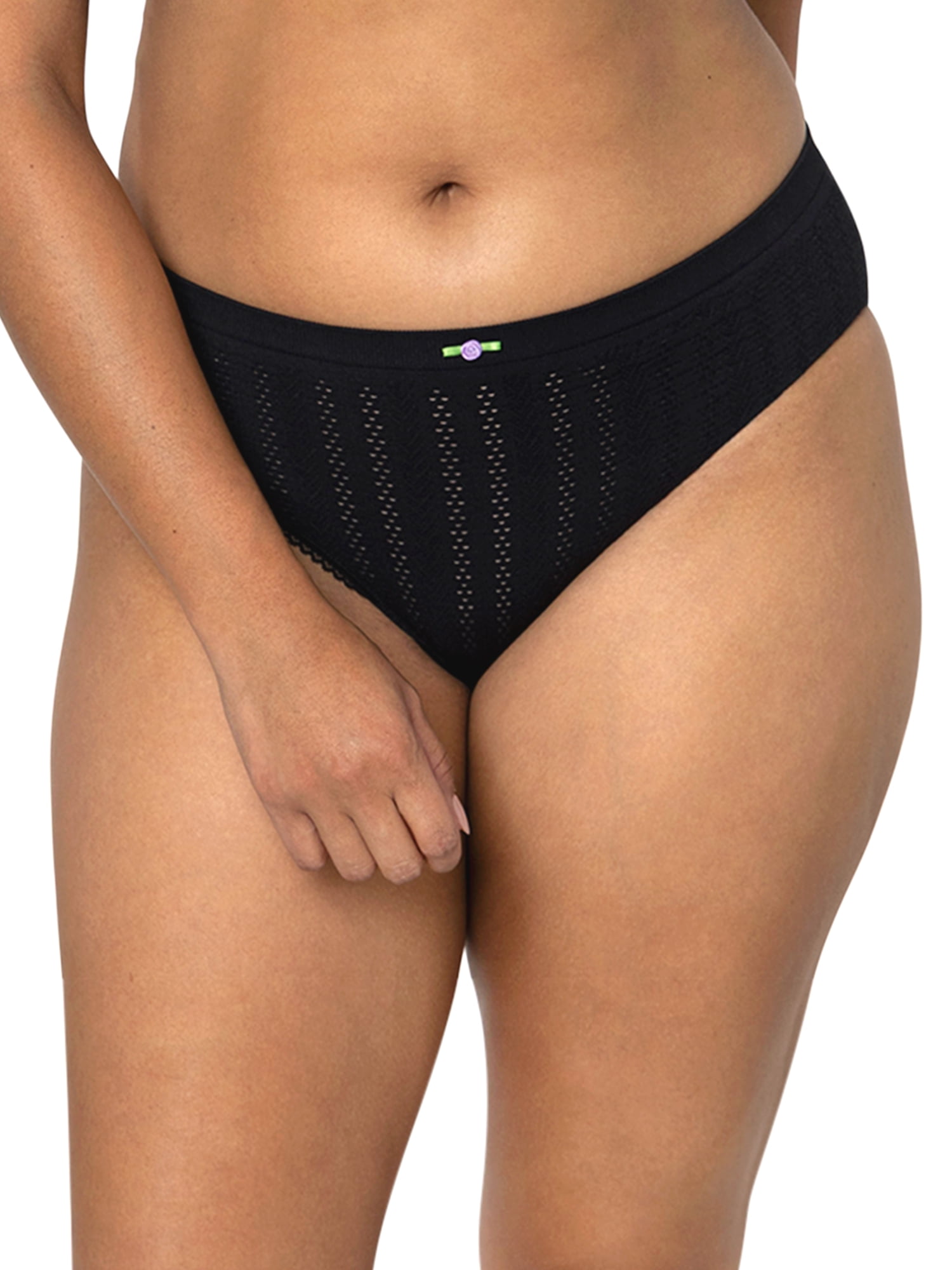 fresh collection by Fruit of the Loom Women's Seamless Pointelle Hipster Underwear 2-pack