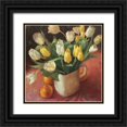 thumbnail image 1 of Strube, Ling 20x20 Black Ornate Wood Framed with Double Matting Museum Art Print Titled - The Tulips, 1 of 4