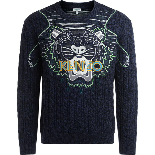 KENZO - Kenzo Men's 'Claw Tiger' Wool Jumper, Brand Size X-Large ...