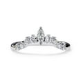 thumbnail image 2 of IGI Certified Lab Grown Diamond Half Eternity Curved Crown Rings for Women, Marquise And Round Cut Diamond Engagement Ring In 18K Solid White Gold F-G, VS-SI Quality (0.40 Cttw) Ring Size-4.5, 2 of 4