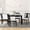 Espresso, variant on Kitchen Dining Table Set for 4, Modern Home 5 Piece Dining Set, Wood Dining Table and 4 Cushioned Chairs Set, Dinette Set for Small Space, Restaurant, Living Room, Natural
