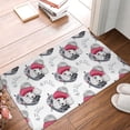 thumbnail image 4 of Pofeuu Cute Poodle Dog Print Flannel Doormats Rug16"x24"Rug Washable Doormats Indoor Outdoor Rugs for Layered Front Door Mats, Porch, Kitchen, Entryway, 4 of 7