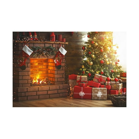 

Wcic Christmas Tree Pendant Socks Gift Snowflake Sea Cloth Decorative Painting Home Decor