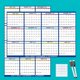 thumbnail image 2 of Calendarios Julio 2025 Junio 2026 Calendario de pared borrable de doble cara Calendario plegable Estilo A, 2 of 5