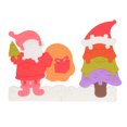 thumbnail image 1 of Rompecabezas de Navidad de silicona que aprende el juguete educativo del rompecabezas del árbol de Navidad para los niños, 1 of 5
