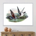 thumbnail image 2 of Vintage Countryside Two Birds In Lake 40 in x 30 in Framed Painting Canvas Art Print, by Designart, 2 of 5