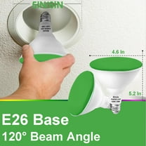 Sinvic PAR38 Green LED Bulb 15W (Equiv 150W) 700Lumens Non Dimmable E26 Base 120V (2 Pack) Christmas/Halloween