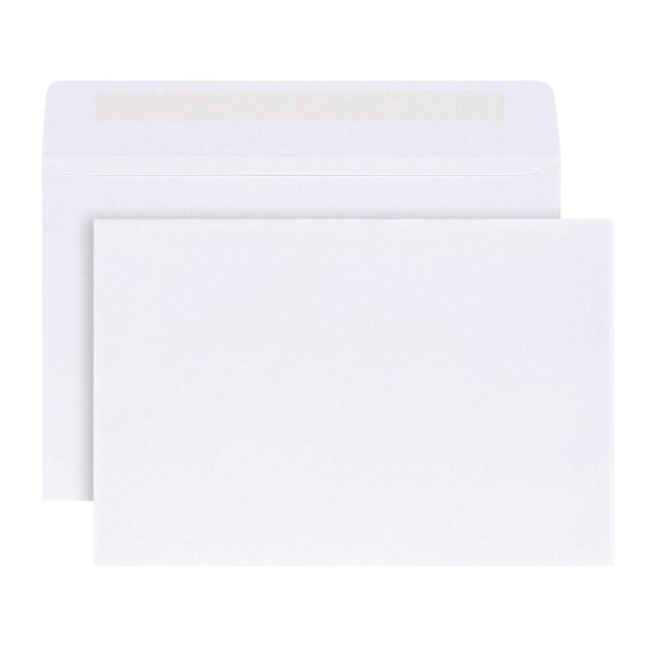 50 Envelopes Booklet Envelopes 6" X 9" White 28/70 Lb 