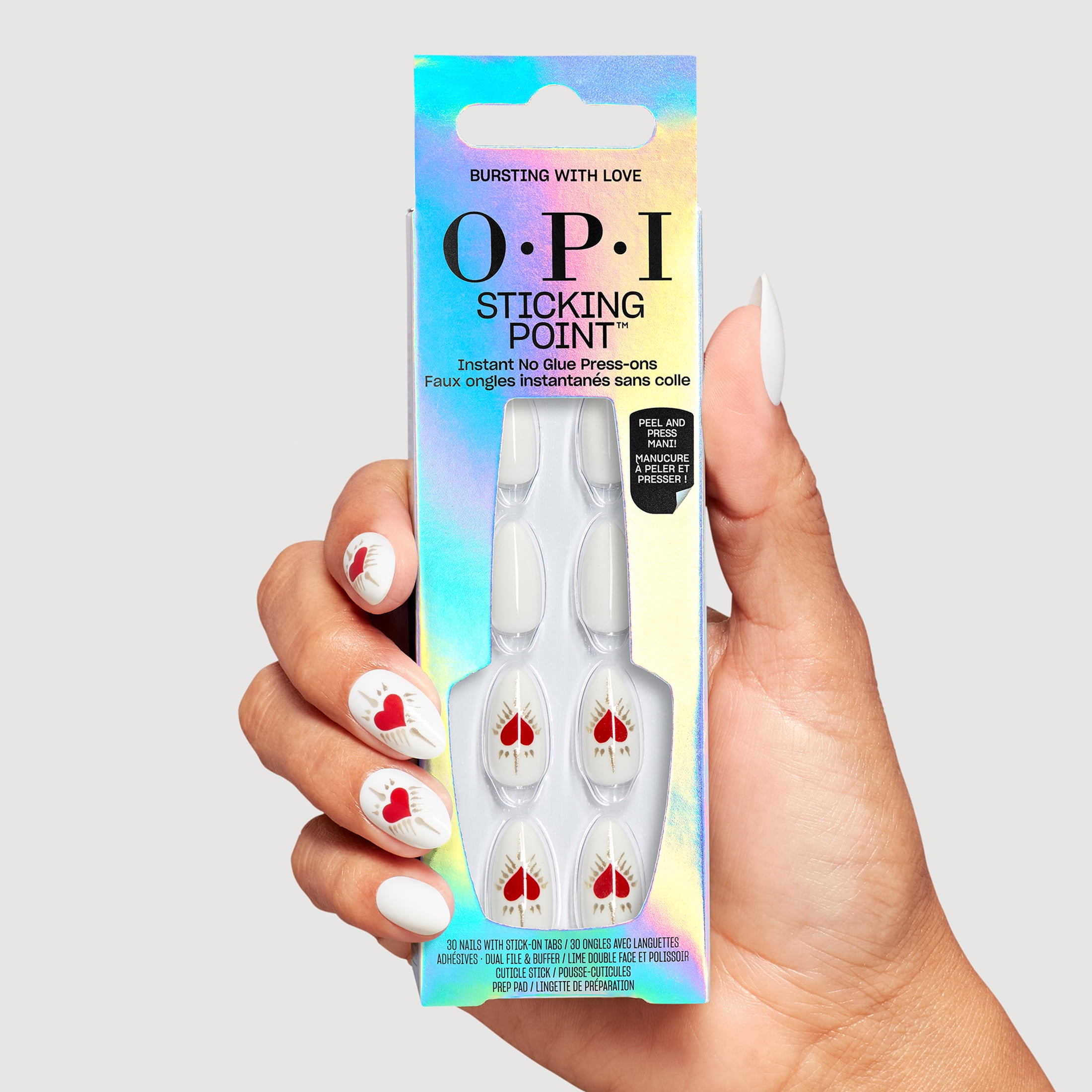 OPI Sticking Point Nail Polish Strips, Bursting With Love