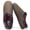 Brown, variant on Men's Microsuede Clog with Printed Sherpa Lining