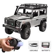 Anmyjuly 1/12 Scale Land Rover RC Rock Crawler - 4x4 RTR Off-Road Truck w/ Upgraded Chassis, 280 Motor & Proportional Control (2025 Hobby Grade Adult Toy)