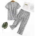 thumbnail image 2 of Pijama de dibujos animados lindo para mujer, conjunto de ropa de dormir informal de 2 piezas, ropa de dormir Xemadio CJWUS-3080, 2 of 6