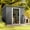 8'x6'-Dark Gray, variant on Asofer 6'x4' Outdoor Storage Shed with Window, Heavy Duty Galvanized Steel Metal Shed for Backyard & Patio, Dark Gray