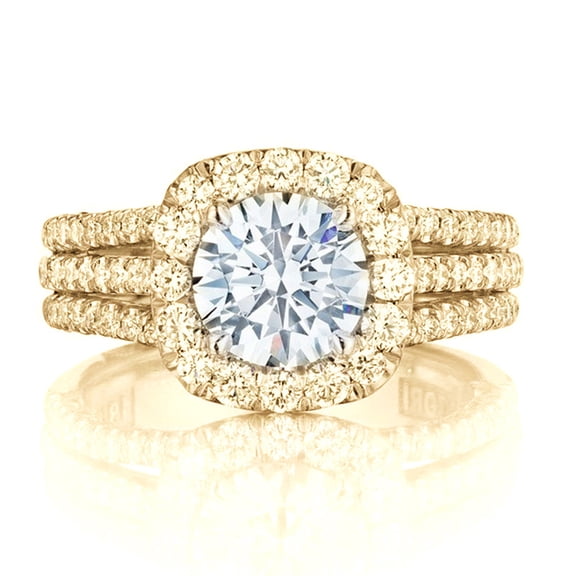 New Gold Plated Rings For Women Cubic Zirconia Jewelry Wedding Engagement Ring Wholesale Size