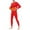 Red, variant on Tawop Mens Thermal Underwear Fleece Lined Long Johns Warm Winter Outfits Top and Bottom Set Base Layer Fall Clothing