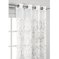 thumbnail image 4 of Grommet Curtain Panel, Embroidered Sheer Extra-Wide, Pink 54" x 84", 4 of 7