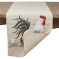 thumbnail image 3 of Saro Lifestyle Embroidered Rooster Table Runner, 3 of 5