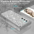thumbnail image 3 of ShellTech Compatible with Samsung Galaxy A13 5G Case,Shockproof Glitter Case Bling Sparkly Soft TPU and PC Silicone Shiny Girl Women Thin Protective Cover for Galaxy A13 5G,Silver, 3 of 5