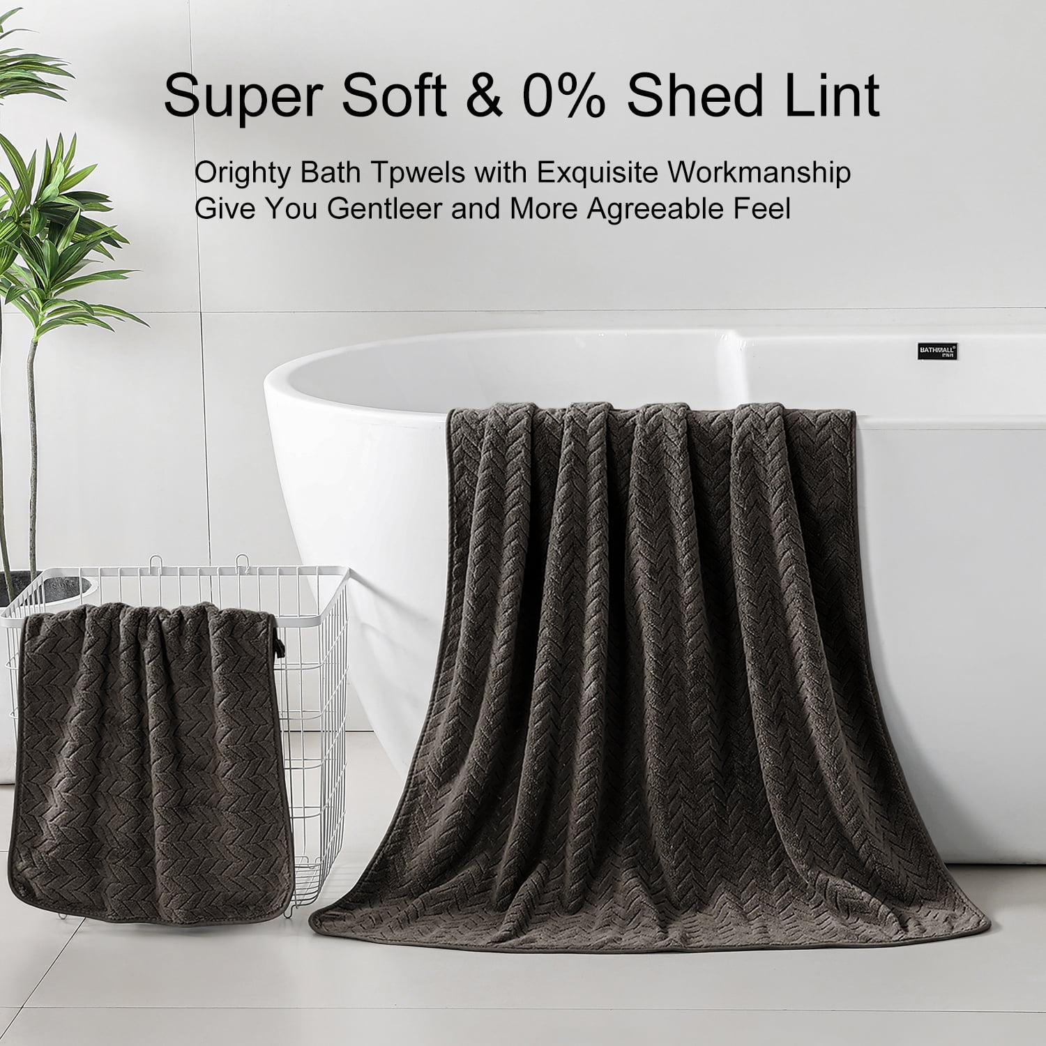 Beartech 8 Piece Bath Towel Set |2 Oversized Large Bath Towels Sheet, 2 Hand Towels & 4 Washcloths| Ultra Soft Towel Set Highly Absorbent Quick Dry Hotel Towel Collection