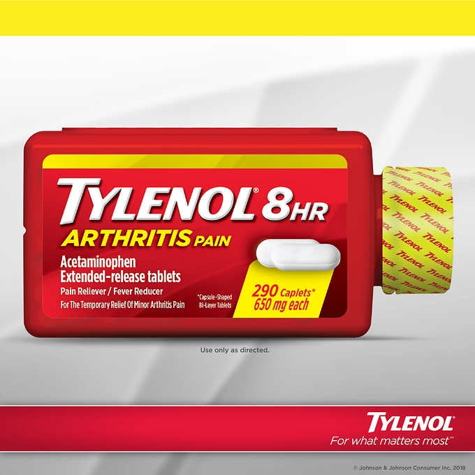 Tylenol 8 Hour Arthritis Pain, 290 Caplets