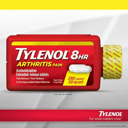 Tylenol 8 Hour Arthritis Pain, 290 Caplets (Best Way To Deal With Arthritis Pain)