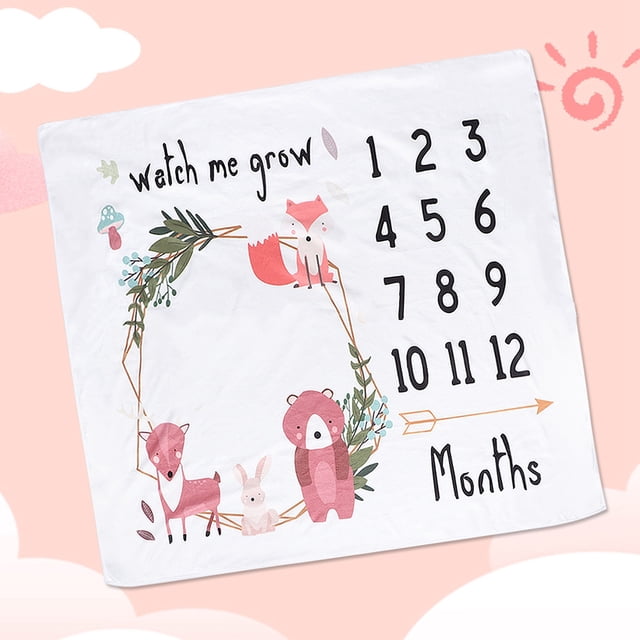 Manta conmemorativa para el crecimiento, fondo para fotografía de bebés, manta para fotografía de bebés, compacta y liviana