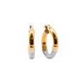 thumbnail image 2 of Arracadas Huggies de Oro Combinado de 14K TIMESQUARE  AHLC38MVM, 2 of 3