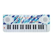 Elegantoss Electronic Organ Keyboard Piano with 37 Key .Great Portable Multi-function Musical Keyboard ,Synthesizer & Built in Speaker for everyone Blue