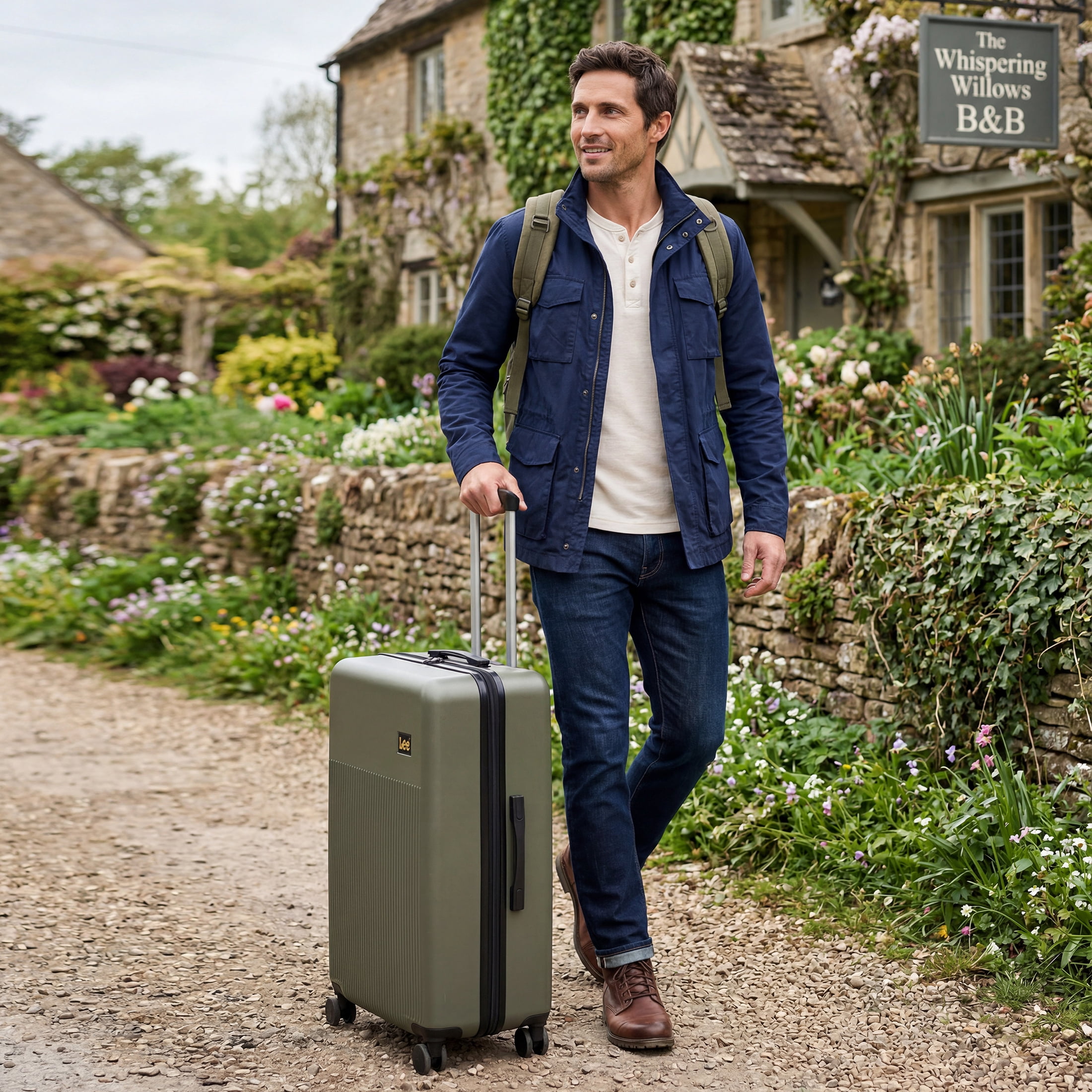 Lee 21 in Unisex Carry-On Luggage, Olive